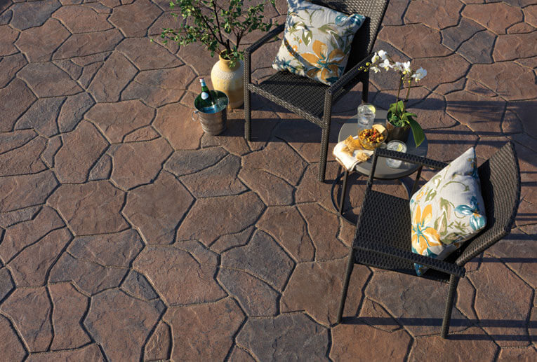 Angelus Slaton paver stones in Ashlar pattern